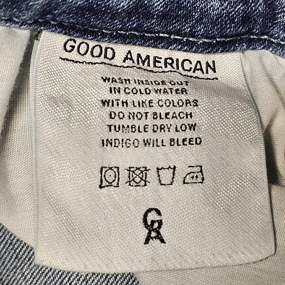 Good American Good Legs Raw Step Hem Skinny Jeans Size 8/29 - Picture 10 of 13